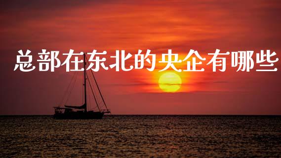 总部在东北的央企有哪些_https://www.qmgjg.com_恒生指数是什么_第1张