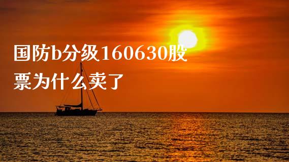 国防b分级160630股票为什么卖了_https://www.qmgjg.com_香港恒生指数_第1张