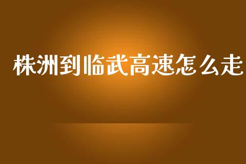 株洲到临武高速怎么走_https://www.qmgjg.com_恒生指数期货_第1张