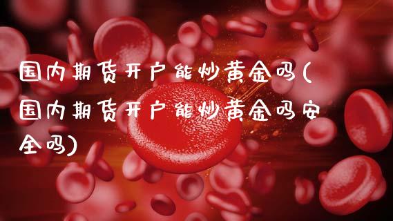 国内期货开户能炒黄金吗(国内期货开户能炒黄金吗安全吗)_https://www.qmgjg.com_恒生指数期货_第1张