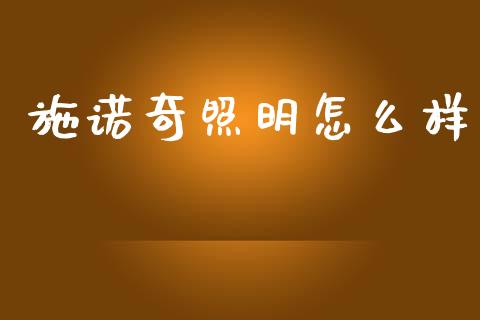 施诺奇照明怎么样_https://www.qmgjg.com_恒生指数是什么_第1张