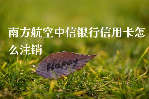 南方航空中信银行信用卡怎么注销_https://www.qmgjg.com_港股恒生指数_第1张