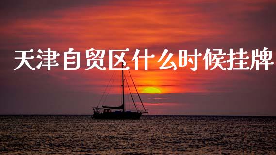 天津自贸区什么时候挂牌_https://www.qmgjg.com_恒生指数期货_第1张
