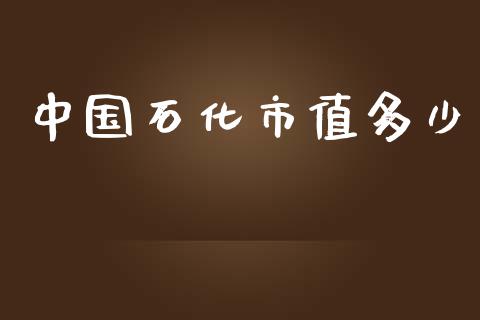 中国石化市值多少_https://www.qmgjg.com_恒生指数是什么_第1张