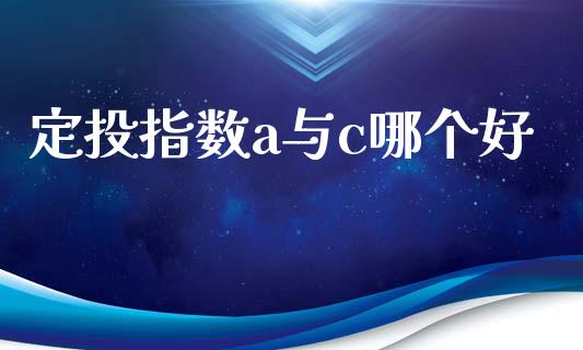 定投指数a与c哪个好_https://www.qmgjg.com_恒生指数是什么_第1张