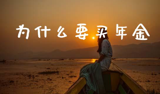 为什么要买年金_https://www.qmgjg.com_恒生指数期货_第1张