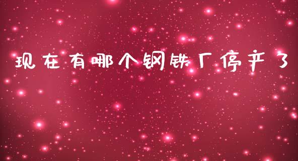 现在有哪个钢铁厂停产了_https://www.qmgjg.com_恒生指数期货_第1张
