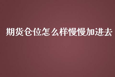 期货仓位怎么样慢慢加进去_https://www.qmgjg.com_恒生指数是什么_第1张