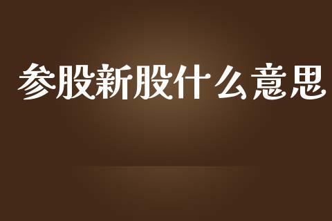 参股新股什么意思_https://www.qmgjg.com_恒生指数是什么_第1张