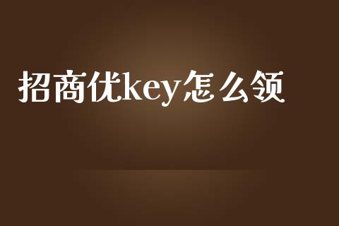 招商优key怎么领_https://www.qmgjg.com_港股恒生指数_第1张