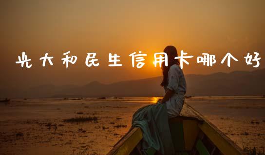光大和民生信用卡哪个好_https://www.qmgjg.com_恒生指数期货_第1张