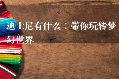 迪士尼有什么：带你玩转梦幻世界_https://www.qmgjg.com_恒生指数期货_第1张