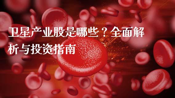 卫星产业股是哪些？全面解析与投资指南_https://www.qmgjg.com_港股恒生指数_第1张