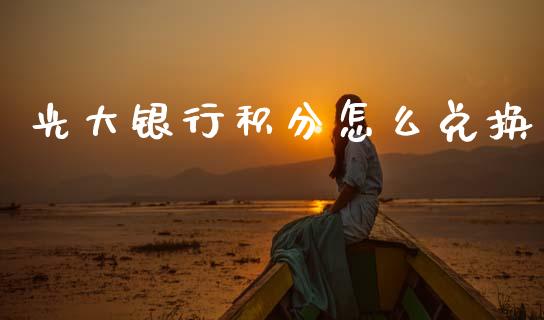 光大银行积分怎么兑换_https://www.qmgjg.com_港股恒生指数_第1张
