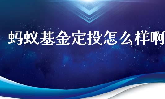 蚂蚁基金定投怎么样啊_https://www.qmgjg.com_港股恒生指数_第1张