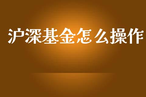 沪深基金怎么操作_https://www.qmgjg.com_港股恒生指数_第1张