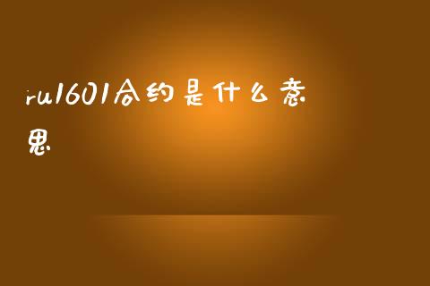ru1601合约是什么意思_https://www.qmgjg.com_港股恒生指数_第1张