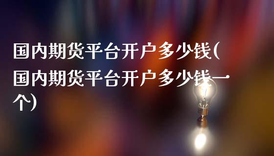 国内期货平台开户多少钱(国内期货平台开户多少钱一个)_https://www.qmgjg.com_恒生指数是什么_第1张