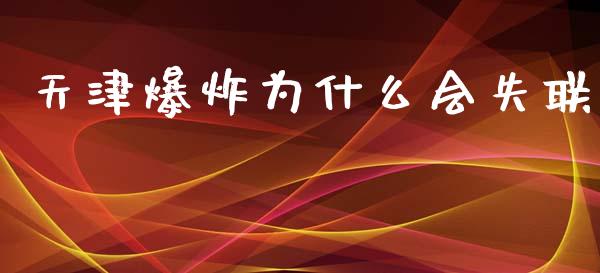 天津爆炸为什么会失联_https://www.qmgjg.com_港股恒生指数_第1张
