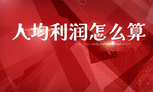 人均利润怎么算_https://www.qmgjg.com_恒生指数是什么_第1张