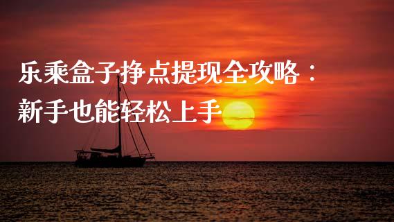 乐乘盒子挣点提现全攻略：新手也能轻松上手_https://www.qmgjg.com_港股恒生指数_第1张