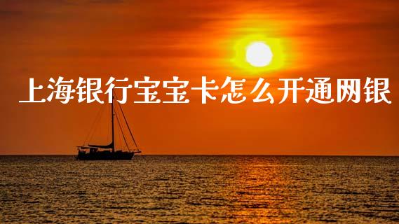 上海银行宝宝卡怎么开通网银_https://www.qmgjg.com_港股恒生指数_第1张