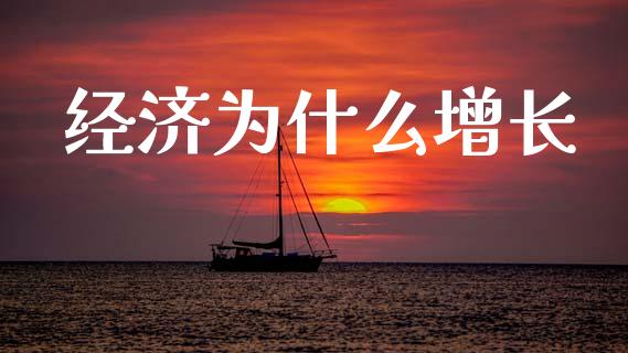 经济为什么增长_https://www.qmgjg.com_恒生指数期货_第1张