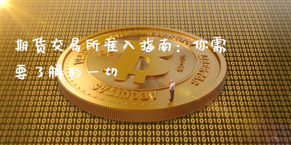 期货交易所准入指南：你需要了解的一切_https://www.qmgjg.com_恒生指数期货_第1张