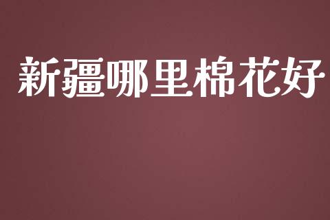 新疆哪里棉花好_https://www.qmgjg.com_香港恒生指数_第1张