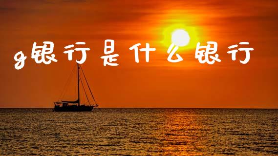 g银行是什么银行_https://www.qmgjg.com_恒生指数期货_第1张