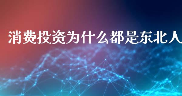 消费投资为什么都是东北人_https://www.qmgjg.com_港股恒生指数_第1张