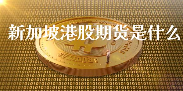新加坡港股期货是什么_https://www.qmgjg.com_港股恒生指数_第1张
