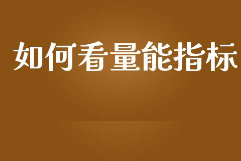如何看量能指标_https://www.qmgjg.com_恒生指数期货_第1张