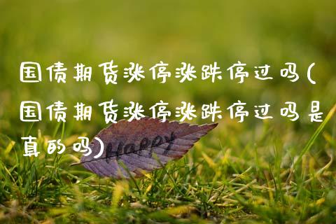 国债期货涨停涨跌停过吗(国债期货涨停涨跌停过吗是真的吗)_https://www.qmgjg.com_港股恒生指数_第1张