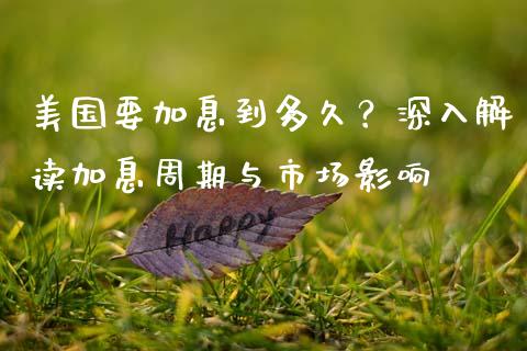 美国要加息到多久？深入解读加息周期与市场影响_https://www.qmgjg.com_香港恒生指数_第1张