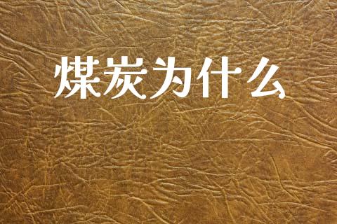煤炭为什么_https://www.qmgjg.com_香港恒生指数_第1张