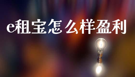 e租宝怎么样盈利_https://www.qmgjg.com_香港恒生指数_第1张