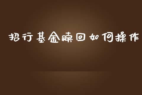 招行基金赎回如何操作_https://www.qmgjg.com_恒生指数是什么_第1张