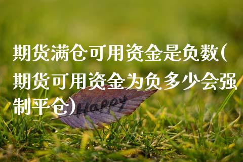 期货满仓可用资金是负数(期货可用资金为负多少会强制平仓)_https://www.qmgjg.com_恒生指数是什么_第1张
