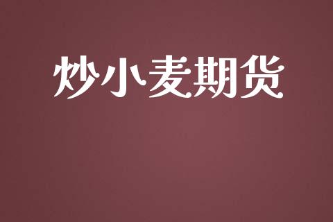 炒小麦期货_https://www.qmgjg.com_港股恒生指数_第1张