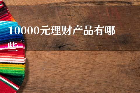 10000元理财产品有哪些_https://www.qmgjg.com_恒生指数期货_第1张