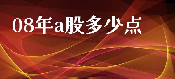 08年a股多少点_https://www.qmgjg.com_恒生指数期货_第1张