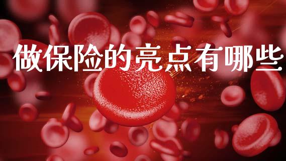 做保险的亮点有哪些_https://www.qmgjg.com_香港恒生指数_第1张