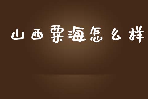 山西粟海怎么样_https://www.qmgjg.com_恒生指数期货_第1张