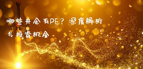 哪些央企有PE？深度解析与投资机会_https://www.qmgjg.com_恒生指数是什么_第1张