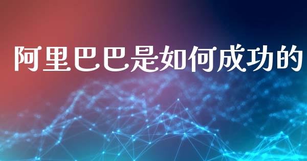 阿里巴巴是如何成功的_https://www.qmgjg.com_恒生指数期货_第1张