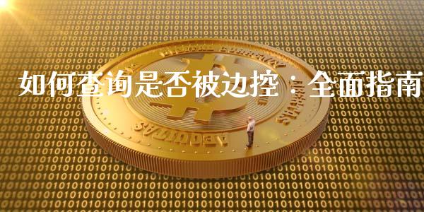 如何查询是否被边控：全面指南_https://www.qmgjg.com_恒生指数期货_第1张