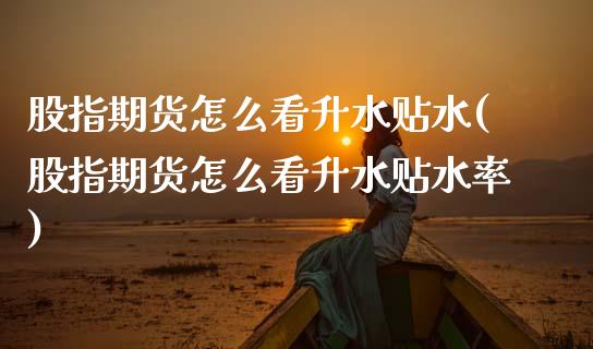 股指期货怎么看升水贴水(股指期货怎么看升水贴水率)_https://www.qmgjg.com_香港恒生指数_第1张