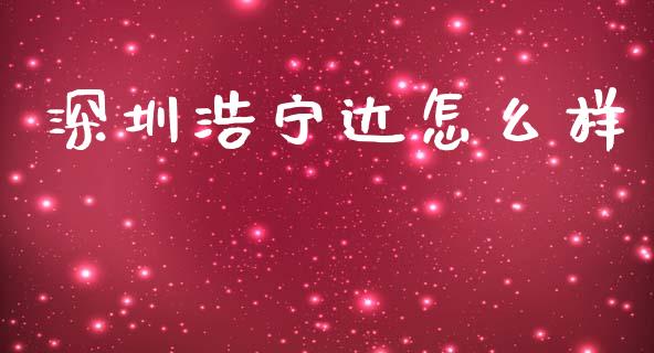深圳浩宁达怎么样_https://www.qmgjg.com_香港恒生指数_第1张