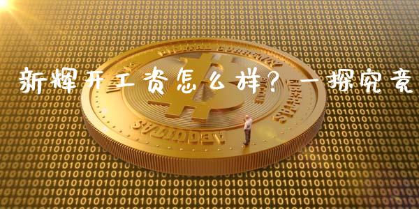 新辉开工资怎么样？一探究竟_https://www.qmgjg.com_香港恒生指数_第1张